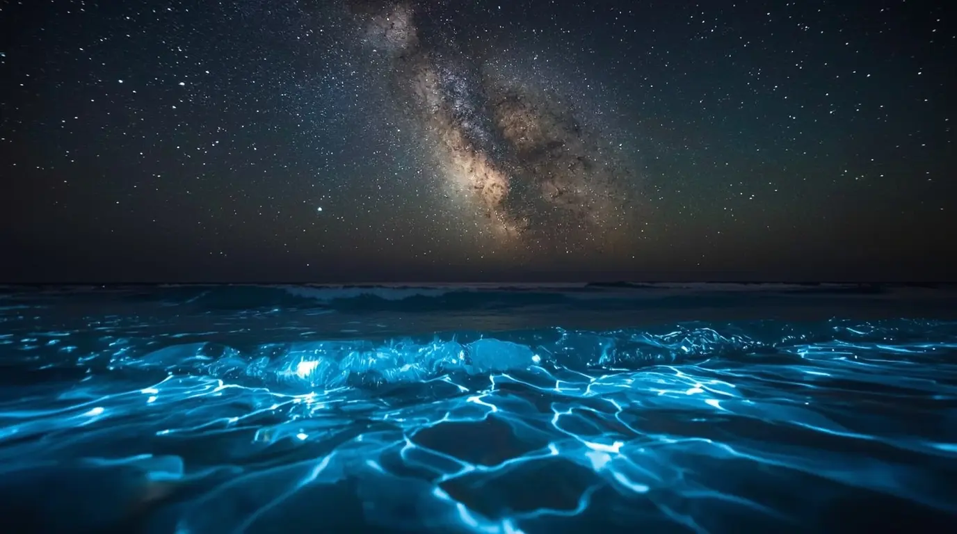 Algae Illuminate Australian Shores