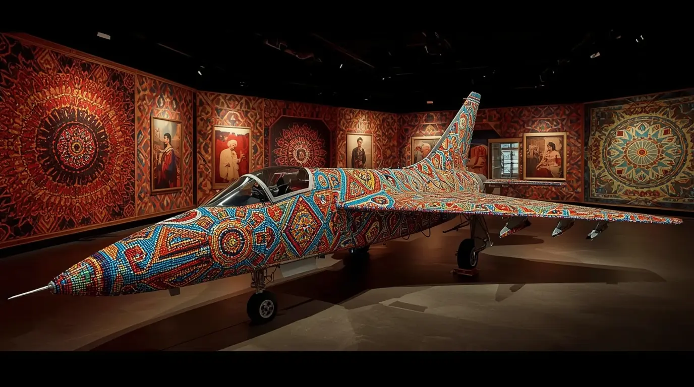 Ralph Ziman's Dazzling Beaded MiG-21
